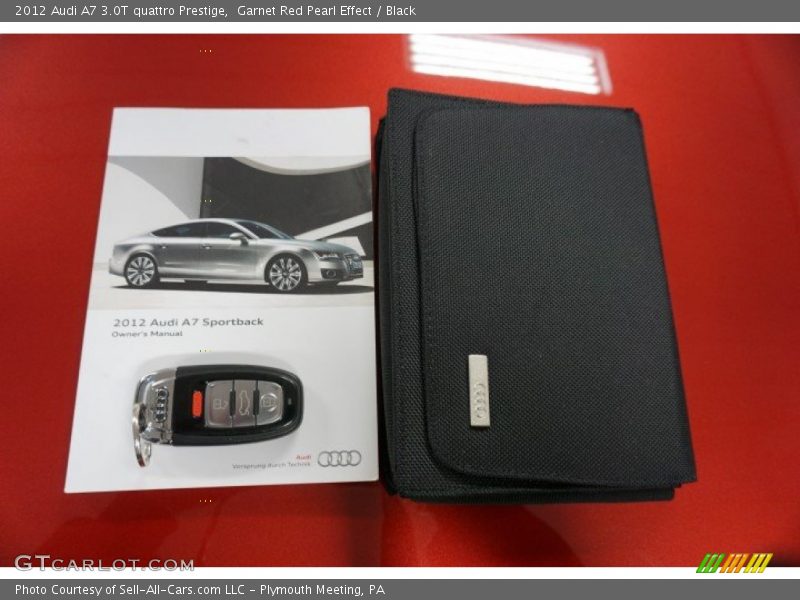 Garnet Red Pearl Effect / Black 2012 Audi A7 3.0T quattro Prestige
