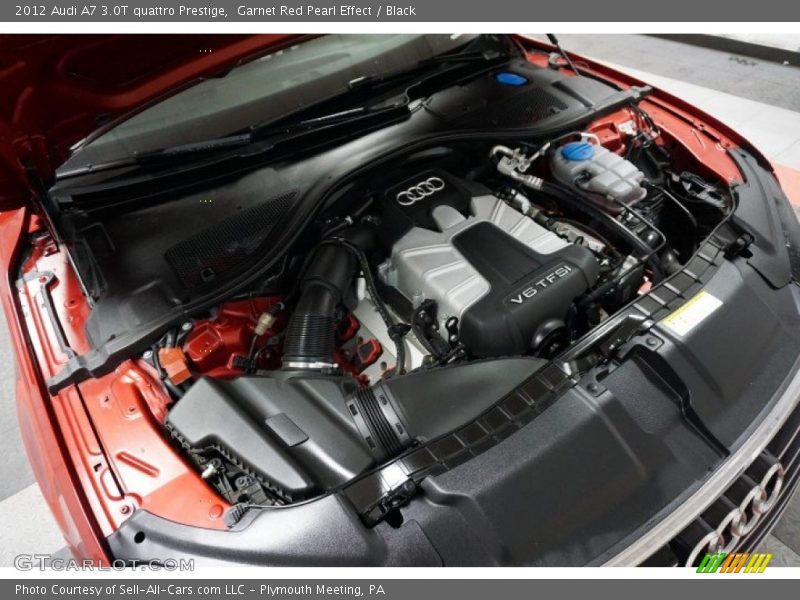 Garnet Red Pearl Effect / Black 2012 Audi A7 3.0T quattro Prestige