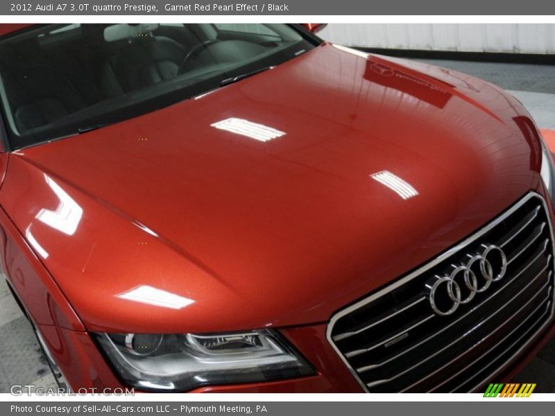 Garnet Red Pearl Effect / Black 2012 Audi A7 3.0T quattro Prestige