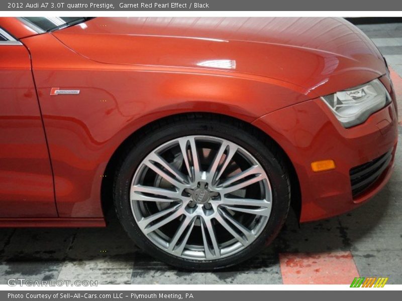 Garnet Red Pearl Effect / Black 2012 Audi A7 3.0T quattro Prestige
