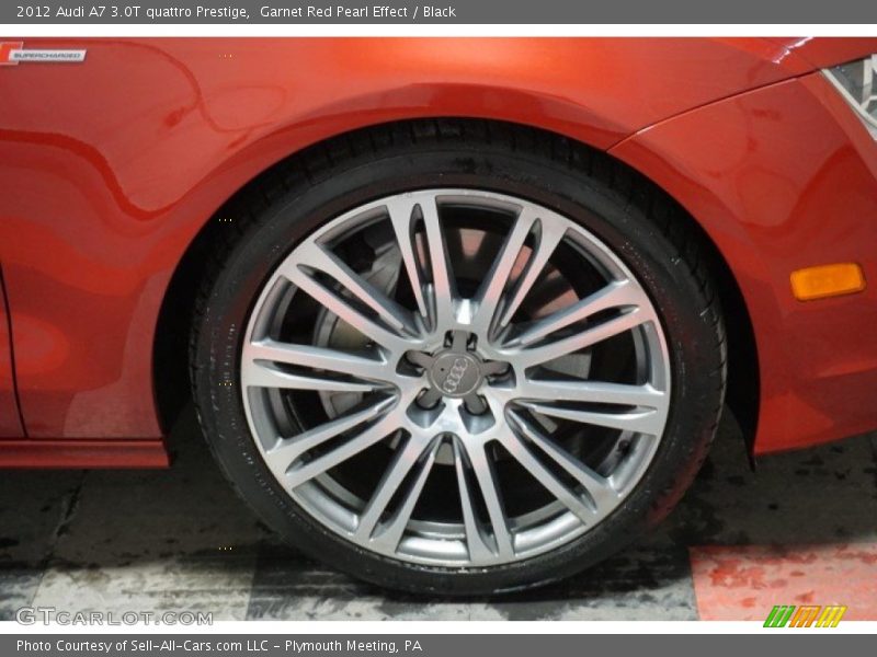 Garnet Red Pearl Effect / Black 2012 Audi A7 3.0T quattro Prestige