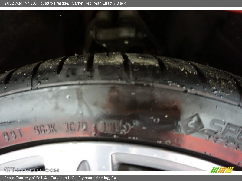 Garnet Red Pearl Effect / Black 2012 Audi A7 3.0T quattro Prestige