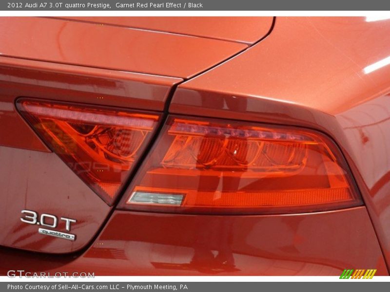 Garnet Red Pearl Effect / Black 2012 Audi A7 3.0T quattro Prestige