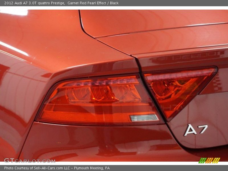 Garnet Red Pearl Effect / Black 2012 Audi A7 3.0T quattro Prestige