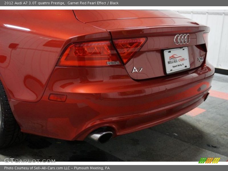 Garnet Red Pearl Effect / Black 2012 Audi A7 3.0T quattro Prestige