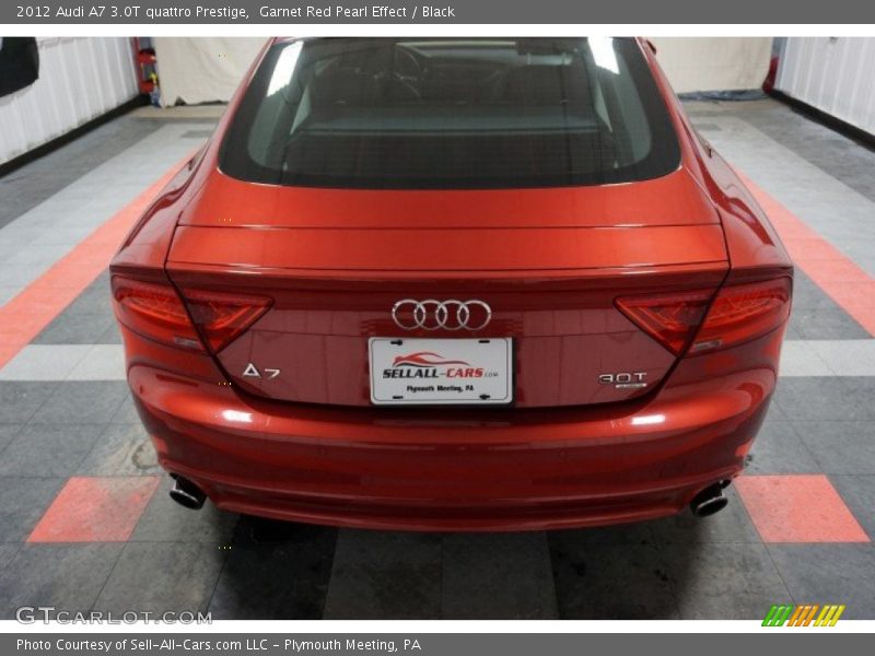 Garnet Red Pearl Effect / Black 2012 Audi A7 3.0T quattro Prestige