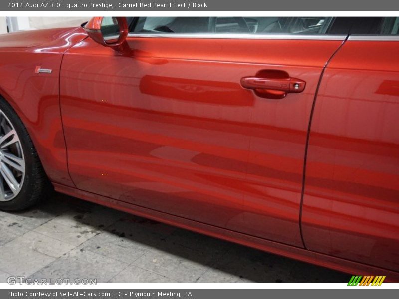 Garnet Red Pearl Effect / Black 2012 Audi A7 3.0T quattro Prestige
