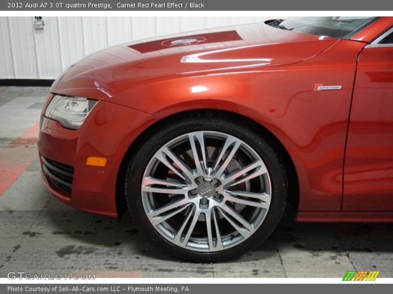 Garnet Red Pearl Effect / Black 2012 Audi A7 3.0T quattro Prestige