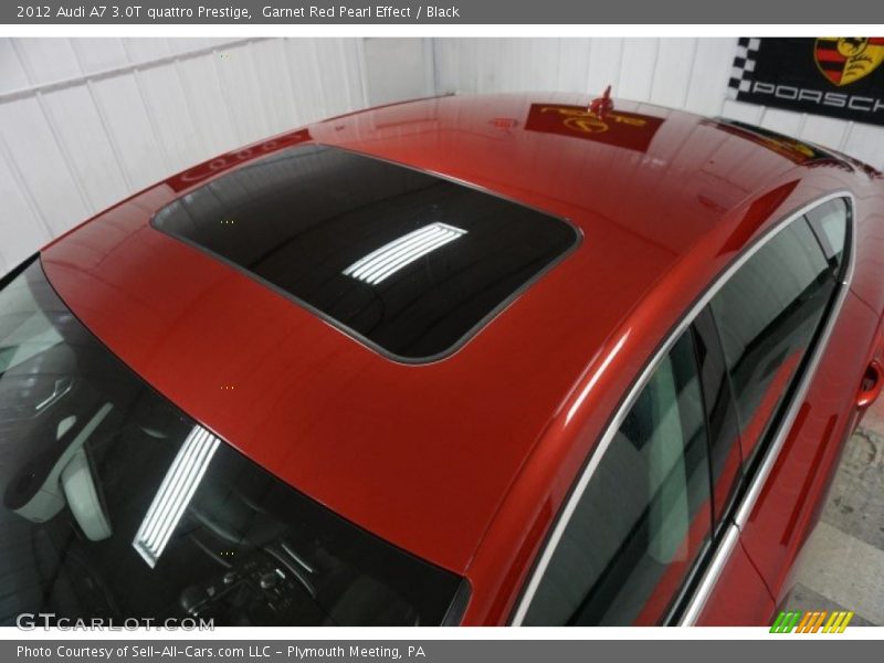 Garnet Red Pearl Effect / Black 2012 Audi A7 3.0T quattro Prestige