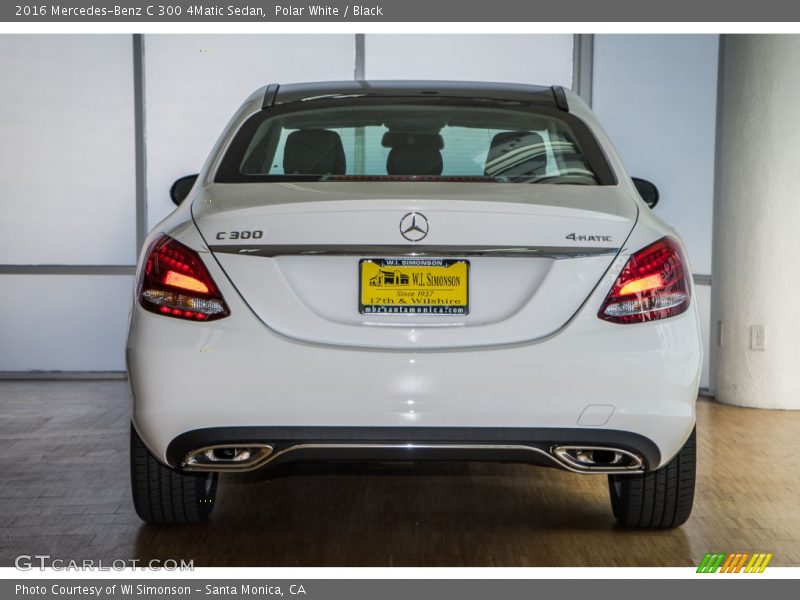 Polar White / Black 2016 Mercedes-Benz C 300 4Matic Sedan