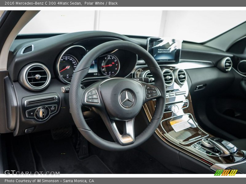 Polar White / Black 2016 Mercedes-Benz C 300 4Matic Sedan
