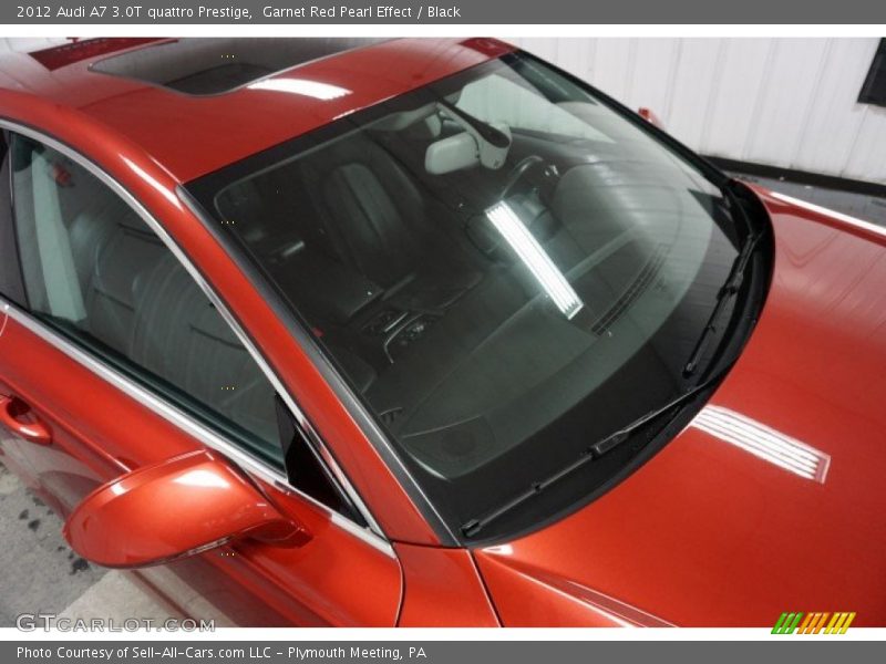 Garnet Red Pearl Effect / Black 2012 Audi A7 3.0T quattro Prestige