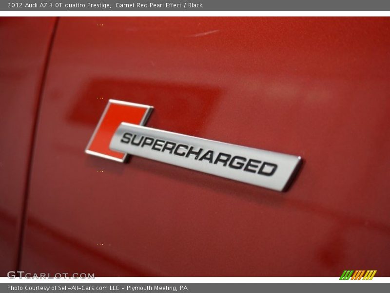 Garnet Red Pearl Effect / Black 2012 Audi A7 3.0T quattro Prestige