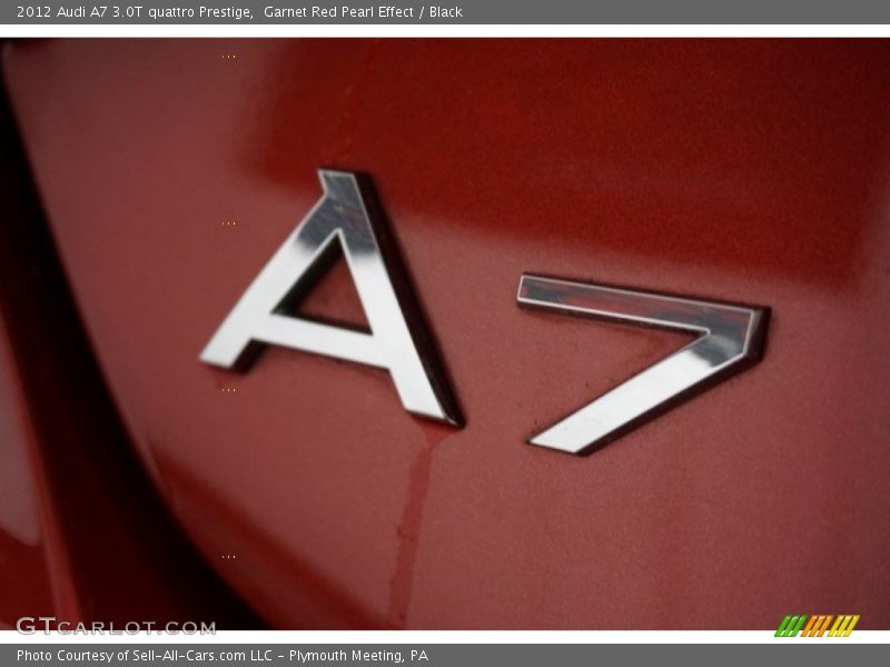 Garnet Red Pearl Effect / Black 2012 Audi A7 3.0T quattro Prestige