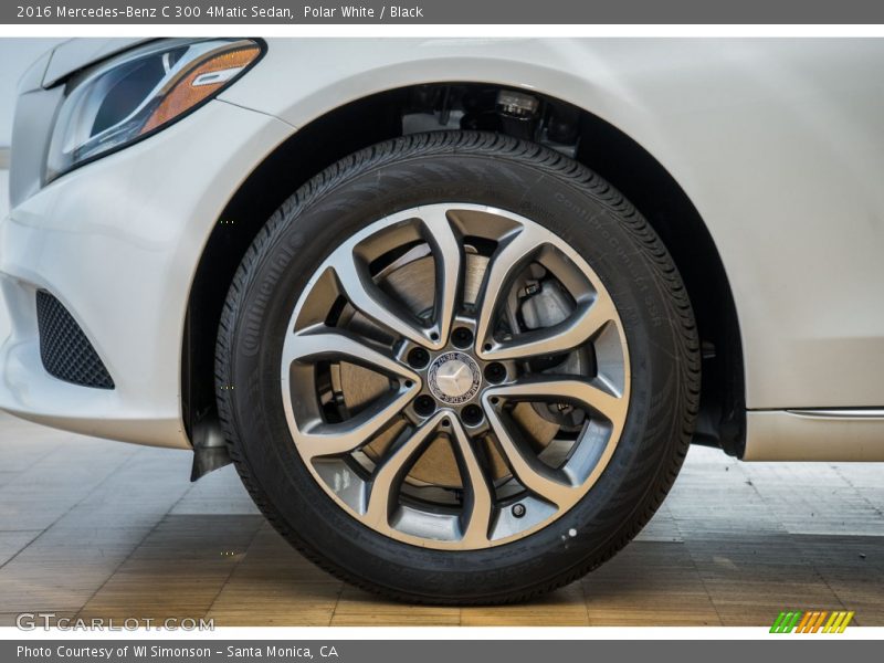 Polar White / Black 2016 Mercedes-Benz C 300 4Matic Sedan