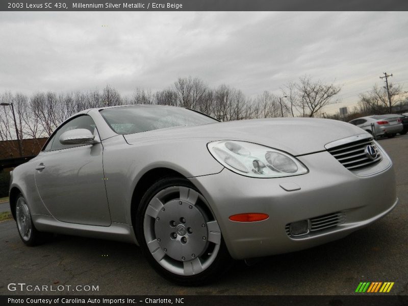 Millennium Silver Metallic / Ecru Beige 2003 Lexus SC 430