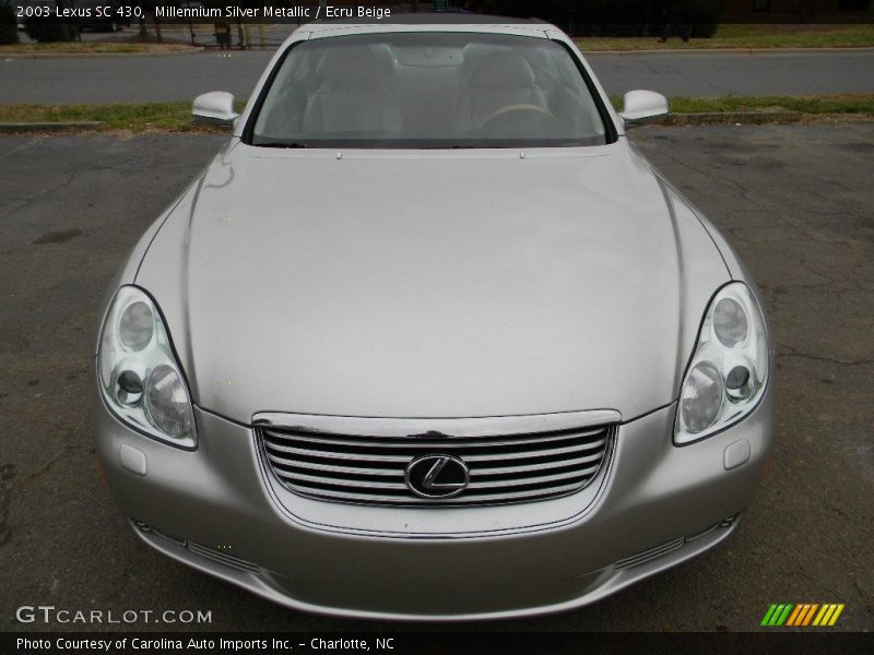 Millennium Silver Metallic / Ecru Beige 2003 Lexus SC 430