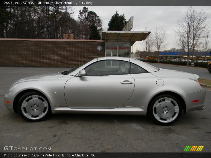 Millennium Silver Metallic / Ecru Beige 2003 Lexus SC 430