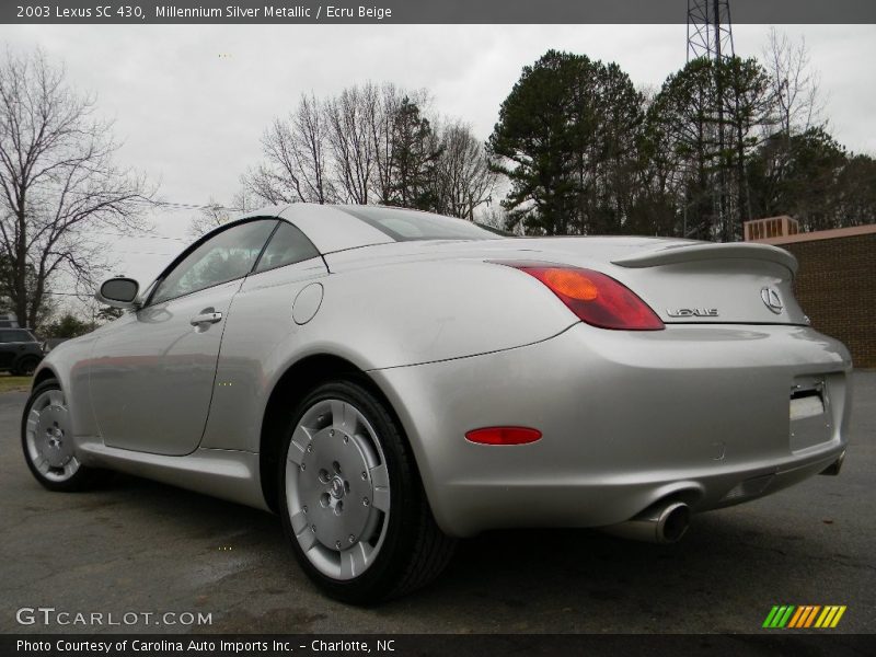 Millennium Silver Metallic / Ecru Beige 2003 Lexus SC 430
