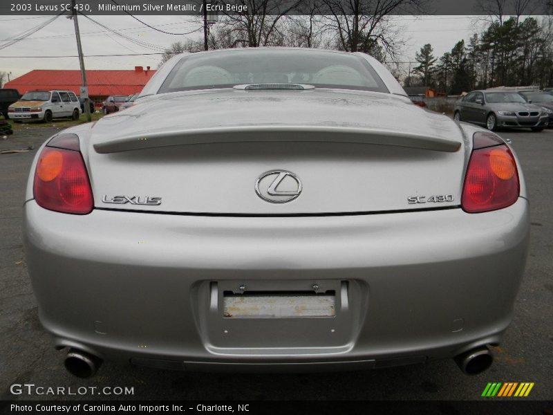Millennium Silver Metallic / Ecru Beige 2003 Lexus SC 430