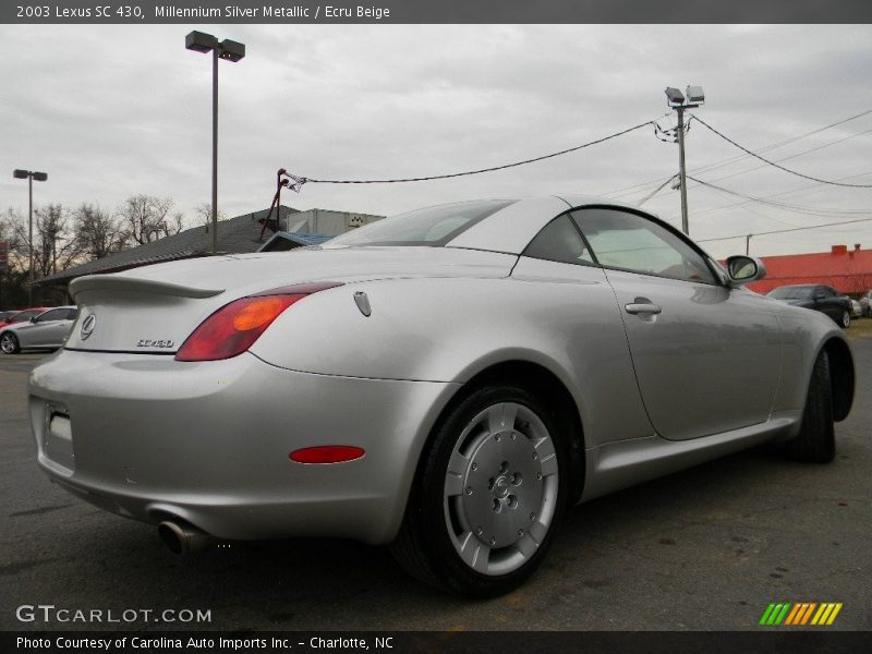 Millennium Silver Metallic / Ecru Beige 2003 Lexus SC 430