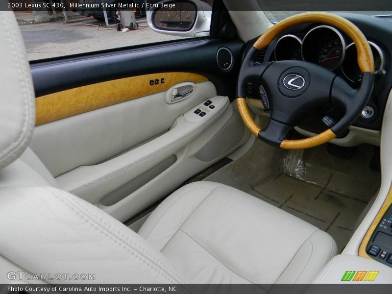 Millennium Silver Metallic / Ecru Beige 2003 Lexus SC 430