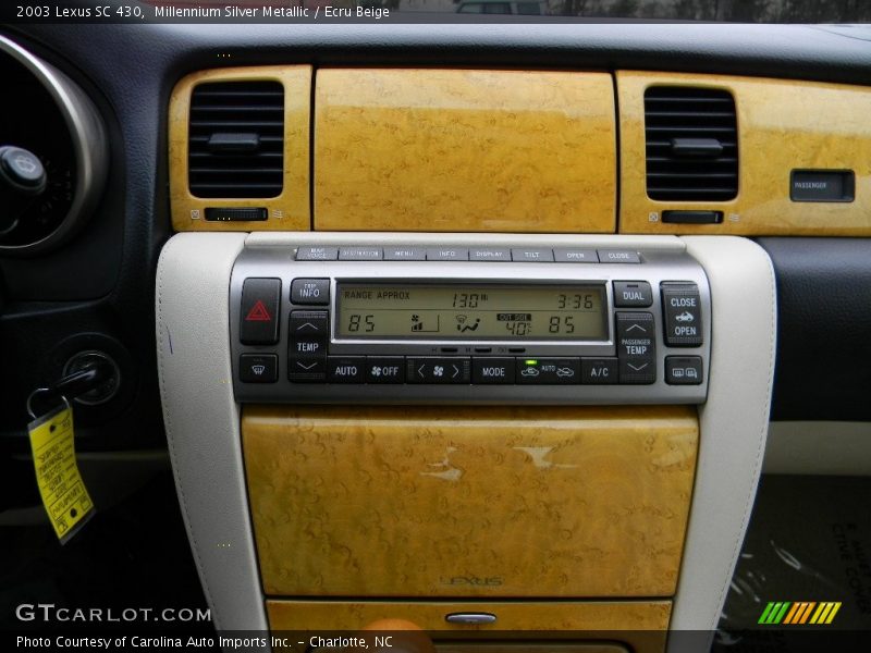 Millennium Silver Metallic / Ecru Beige 2003 Lexus SC 430