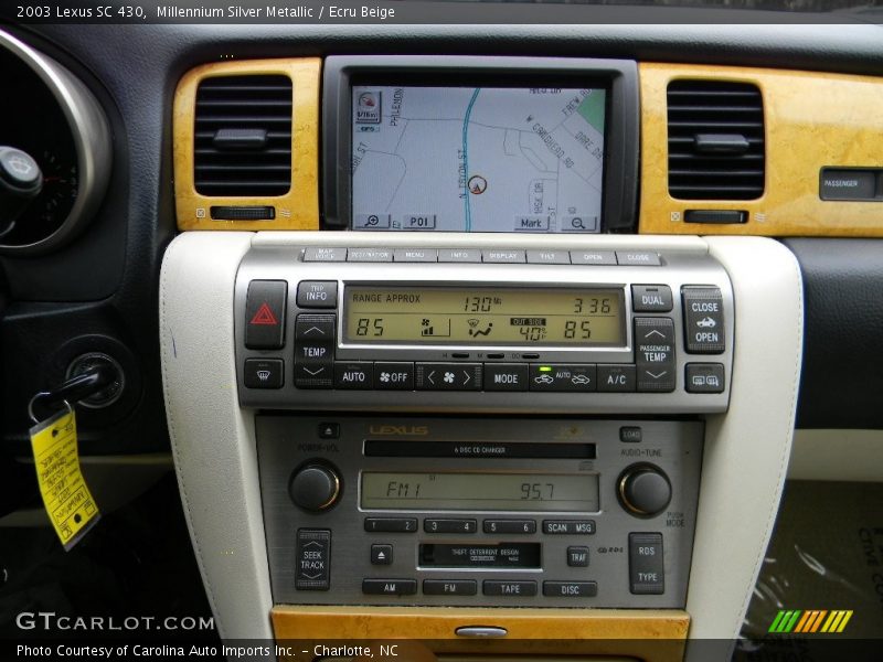 Millennium Silver Metallic / Ecru Beige 2003 Lexus SC 430