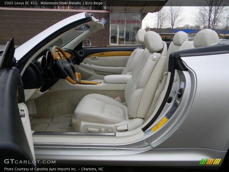Millennium Silver Metallic / Ecru Beige 2003 Lexus SC 430
