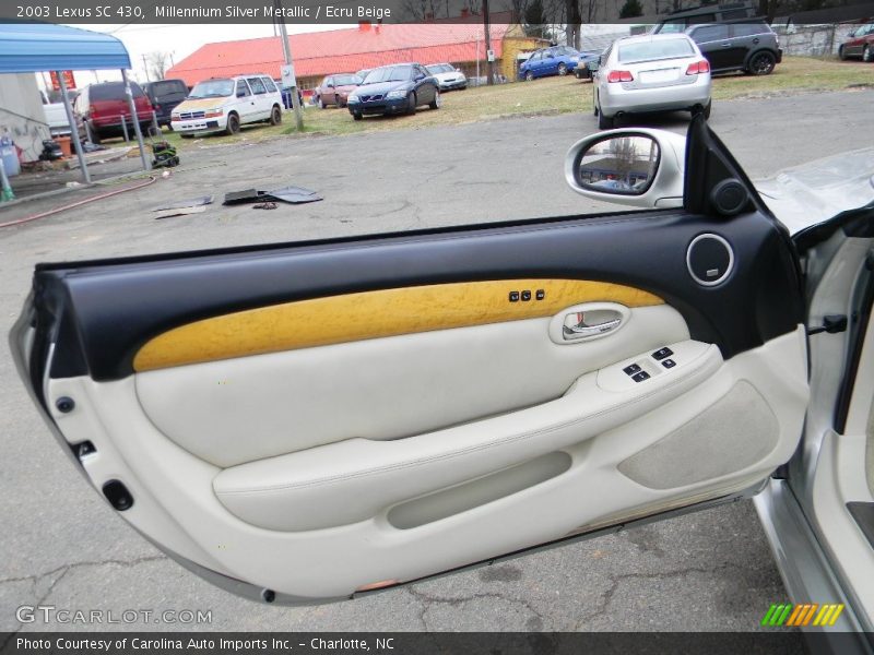 Millennium Silver Metallic / Ecru Beige 2003 Lexus SC 430