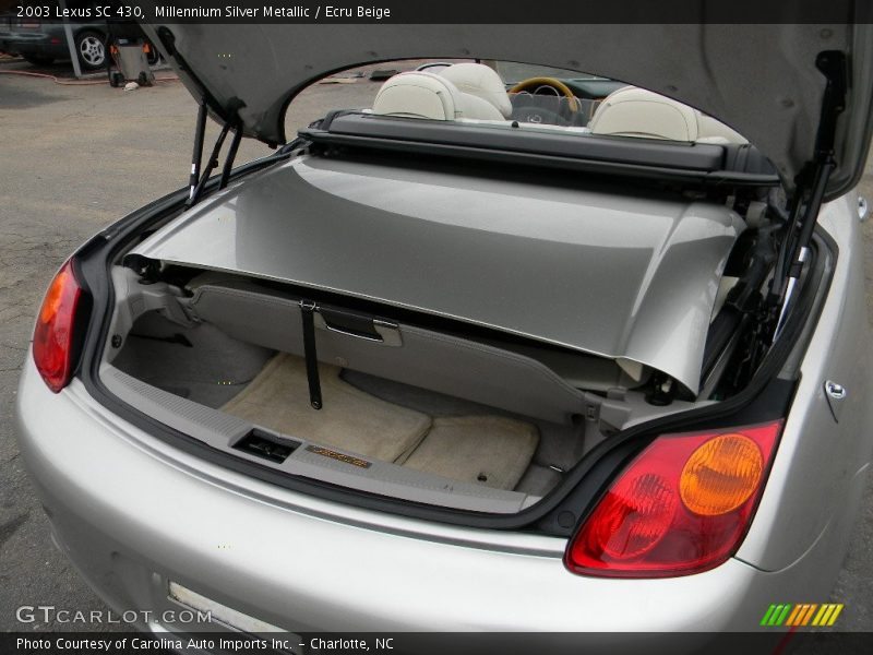 Millennium Silver Metallic / Ecru Beige 2003 Lexus SC 430