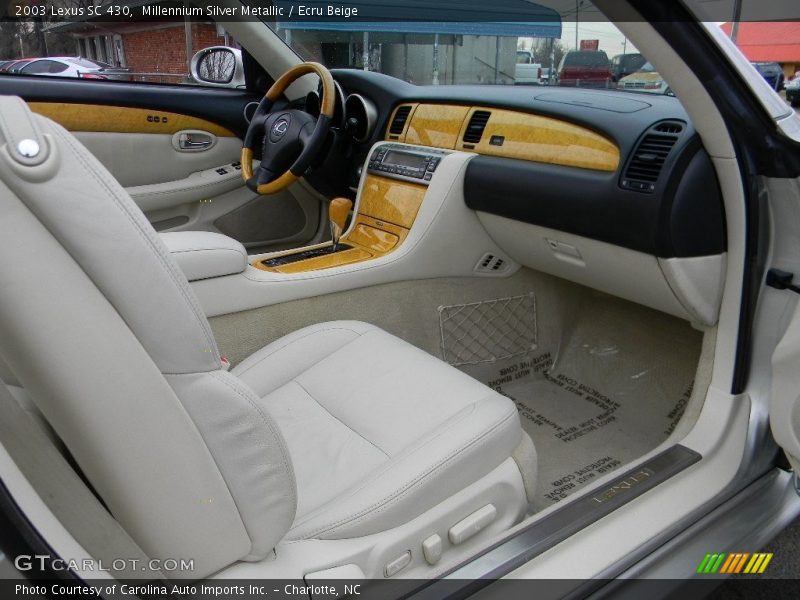 Millennium Silver Metallic / Ecru Beige 2003 Lexus SC 430