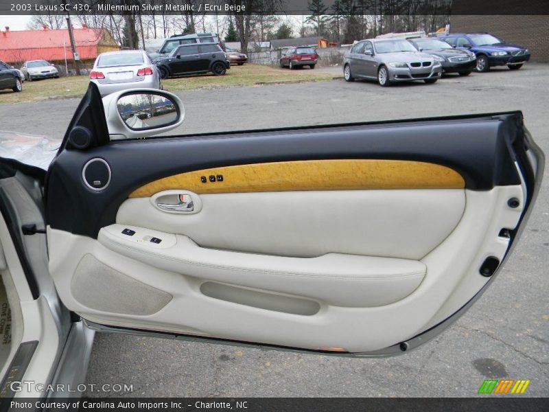 Millennium Silver Metallic / Ecru Beige 2003 Lexus SC 430