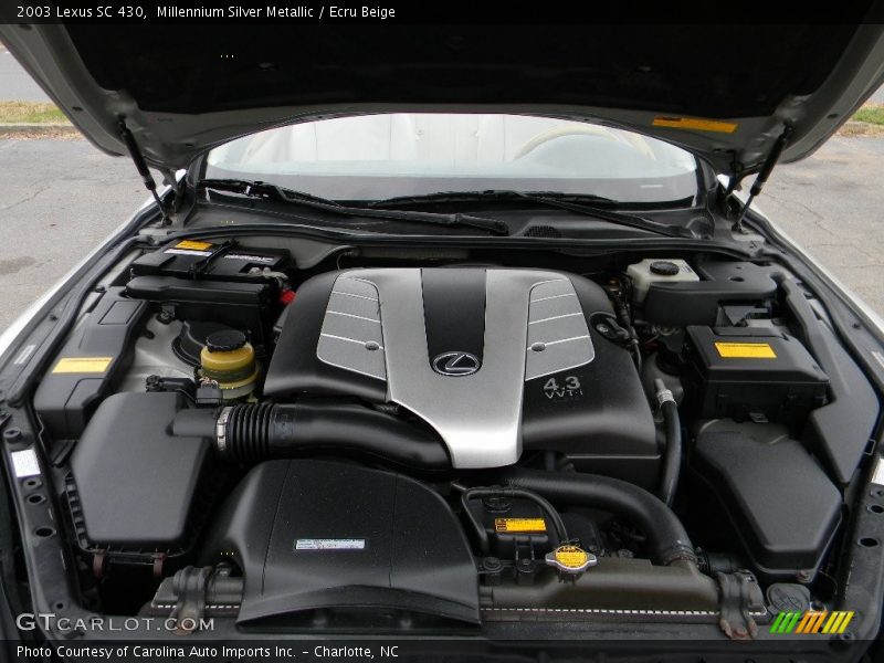 Millennium Silver Metallic / Ecru Beige 2003 Lexus SC 430