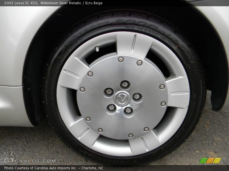 Millennium Silver Metallic / Ecru Beige 2003 Lexus SC 430