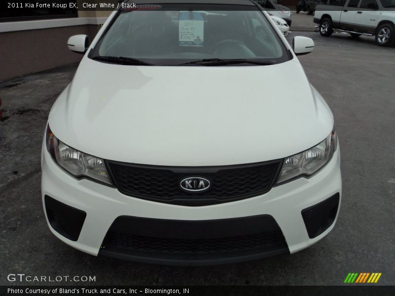 Clear White / Black 2011 Kia Forte Koup EX