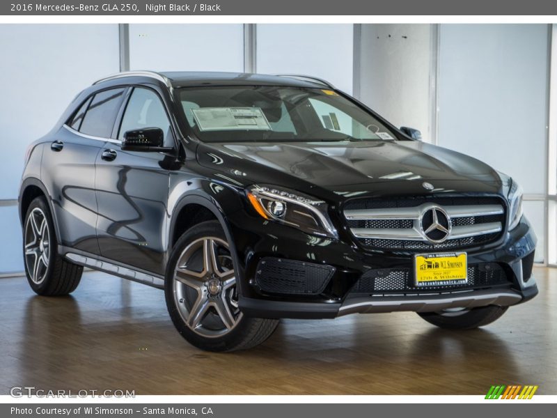 Night Black / Black 2016 Mercedes-Benz GLA 250