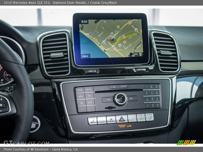Diamond Silver Metallic / Crystal Grey/Black 2016 Mercedes-Benz GLE 350