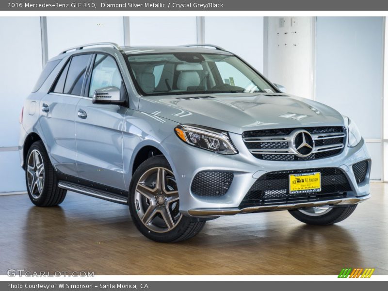 Diamond Silver Metallic / Crystal Grey/Black 2016 Mercedes-Benz GLE 350