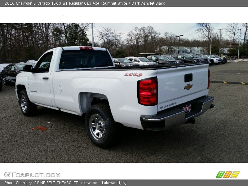 Summit White / Dark Ash/Jet Black 2016 Chevrolet Silverado 1500 WT Regular Cab 4x4