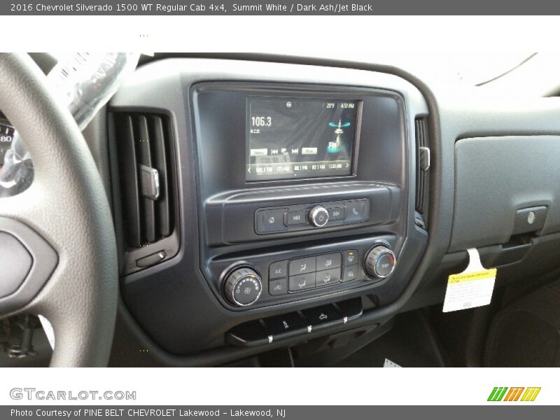 Summit White / Dark Ash/Jet Black 2016 Chevrolet Silverado 1500 WT Regular Cab 4x4