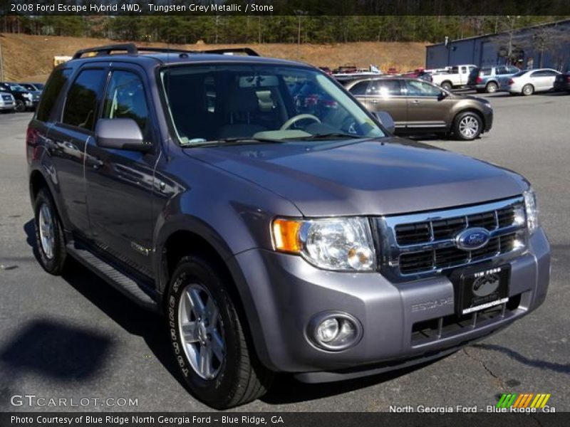 Tungsten Grey Metallic / Stone 2008 Ford Escape Hybrid 4WD