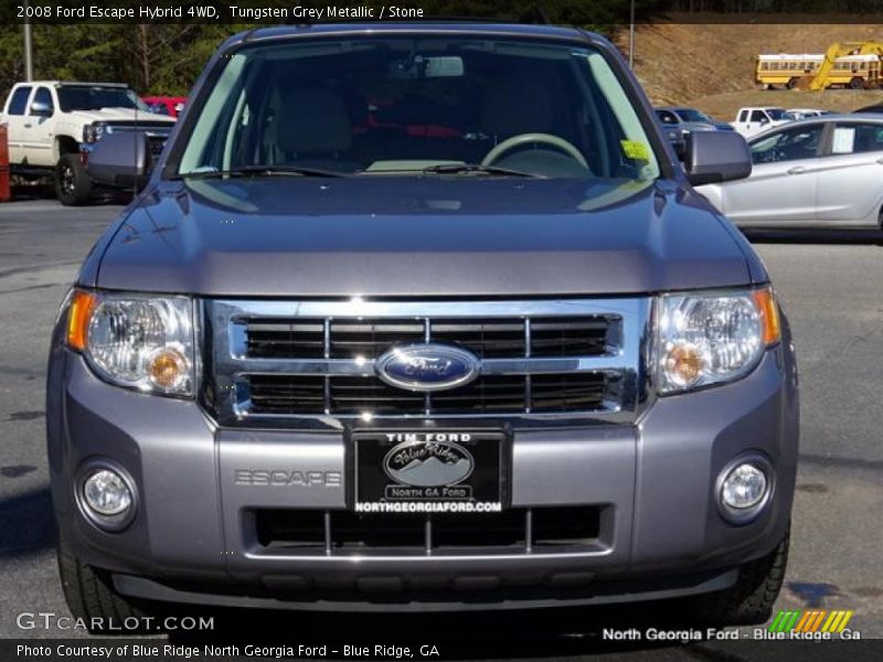 Tungsten Grey Metallic / Stone 2008 Ford Escape Hybrid 4WD