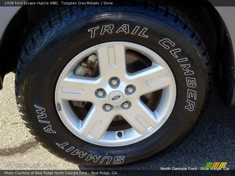Tungsten Grey Metallic / Stone 2008 Ford Escape Hybrid 4WD