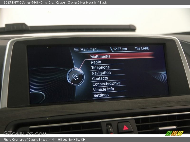 Glacier Silver Metallic / Black 2015 BMW 6 Series 640i xDrive Gran Coupe