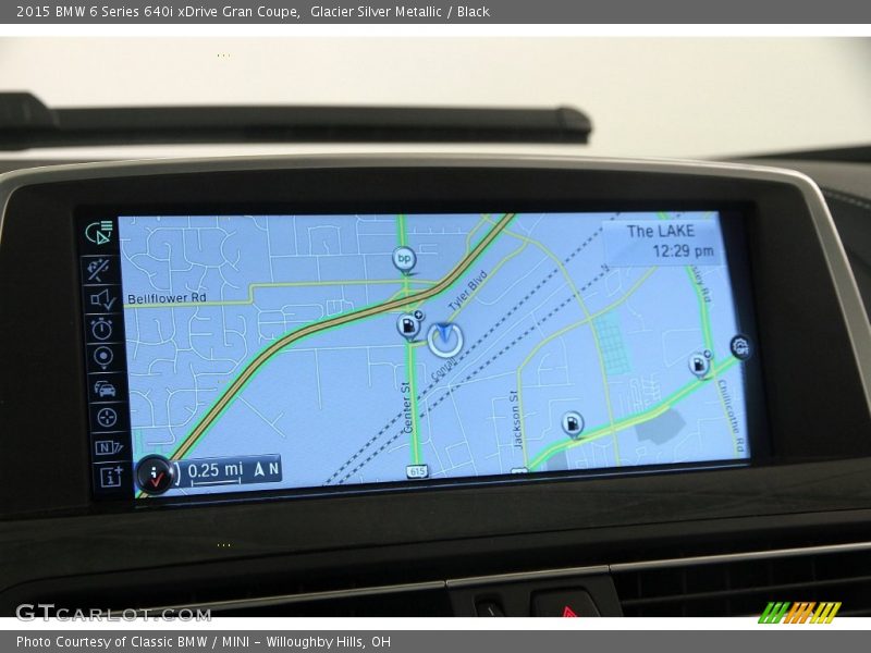 Glacier Silver Metallic / Black 2015 BMW 6 Series 640i xDrive Gran Coupe