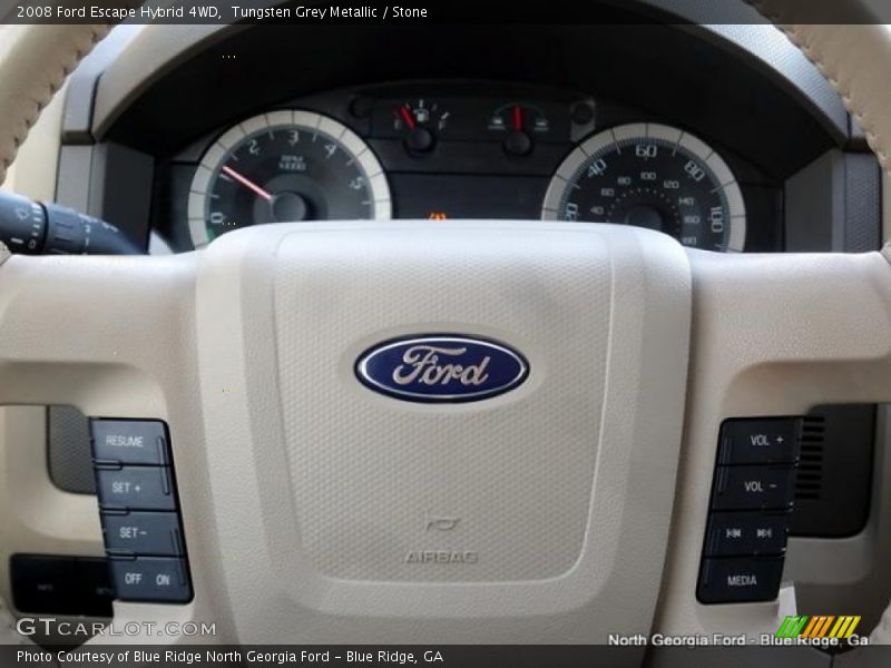 Tungsten Grey Metallic / Stone 2008 Ford Escape Hybrid 4WD