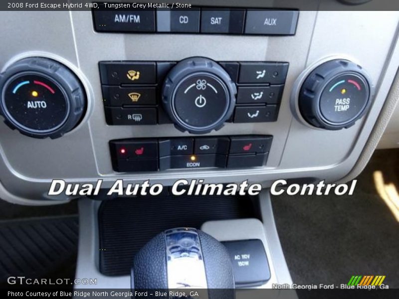 Tungsten Grey Metallic / Stone 2008 Ford Escape Hybrid 4WD