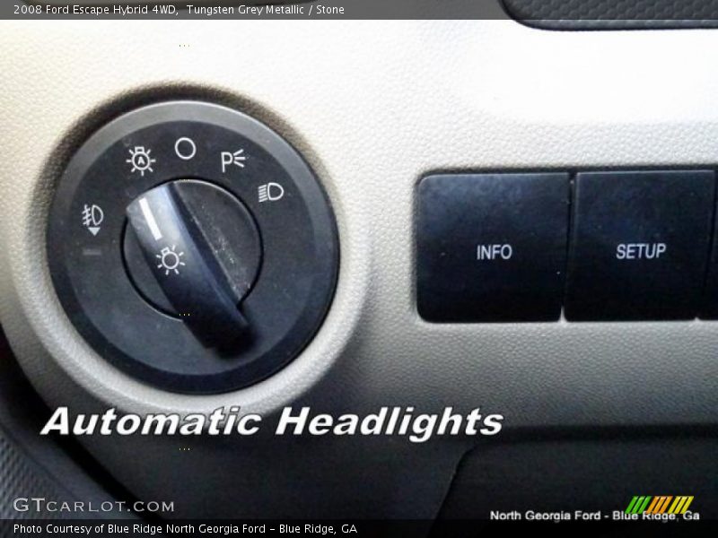 Tungsten Grey Metallic / Stone 2008 Ford Escape Hybrid 4WD