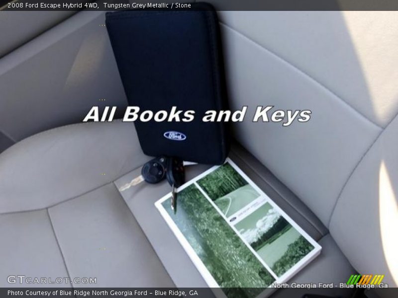 Tungsten Grey Metallic / Stone 2008 Ford Escape Hybrid 4WD